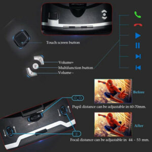 Dragon Flash VR Gaming Headset with Wireless Controller – 3D Audio & Adjustable Focus - Image 9