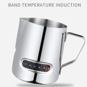 350/600ML Stainless Steel Milk Frother Pitcher with Thermometer - Image 5