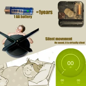 Fashion 3D big size wall clock mirror sticker DIY brief living room - Image 5