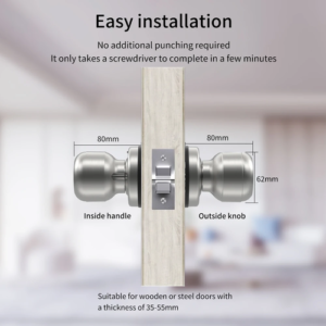 Tuya Smart Wooden Door Lock Password Fingerprint Bluetooth Electronic - Image 5