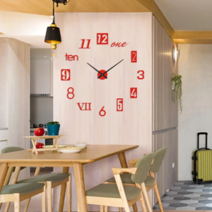 2022 New 3D Roman Numeral Acrylic Mirror Wall Clock Sticker Fashion - Image 5