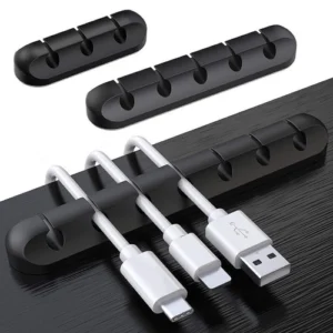 NNBILI Silicone USB Cable Organizer Cable Winder Desktop Tidy - Image 2
