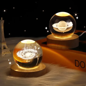 3D Crystal Lights Lamp Glowing Planetary Galaxy Night Light Crystal - Image 5