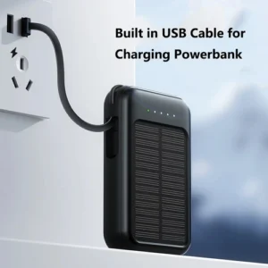 Xiaomi 50000mAh High Capacity Solar Power Bank Built Cables Solar - Image 3