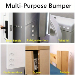 100Pcs Self Adhesive Door Stopper Rubber Damper Buffer Cabinet Bumpers - Image 4