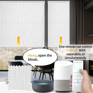 Motorized Roller Blinds for Windows Battery Roller Shades Wifi Motor - Image 5