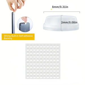 100Pcs Self Adhesive Door Stopper Rubber Damper Buffer Cabinet Bumpers - Image 6