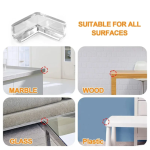 4/10PCS Child Baby Safety Silicone Protector Table Soft Transparent - Image 5