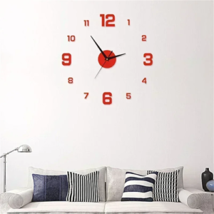DIY Wall Clock for Home Office 40cm Frameless Modern 3D Wall Clock - Image 3