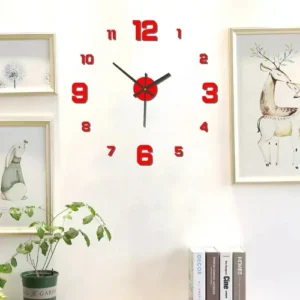 Creative Frameless DlY Wall Clock WallDecal Home Silent Clock Living - Image 4