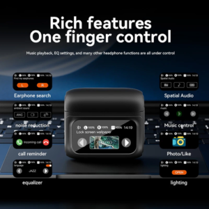 E20 PRO ANC Wireless Earbuds Bluetooth Earphone Touch Screen Airpods - Image 3