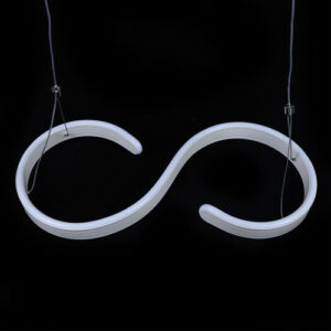 Contemporary Acrylic LED Swirl Shaped Light Fixture - Image 3