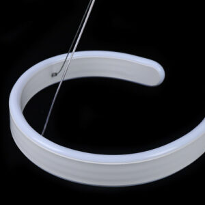 Contemporary Acrylic LED Swirl Shaped Light Fixture - Image 4