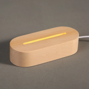 Wood Table Lamp Night Light with Message Board Girl Bedroom Decor - Image 6