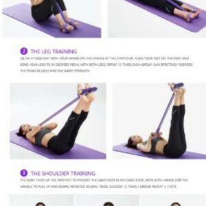 Portable Fitness Resistance Band with Pedal - Image 3