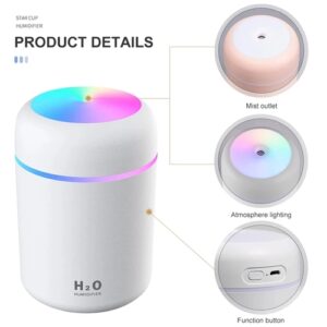Portable Air Humidifier Mist Sprayer with Colorful Night Light - Image 3