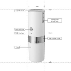 200ml Mini Coffee Machine Portable Coffee Maker Hourglass American - Image 4